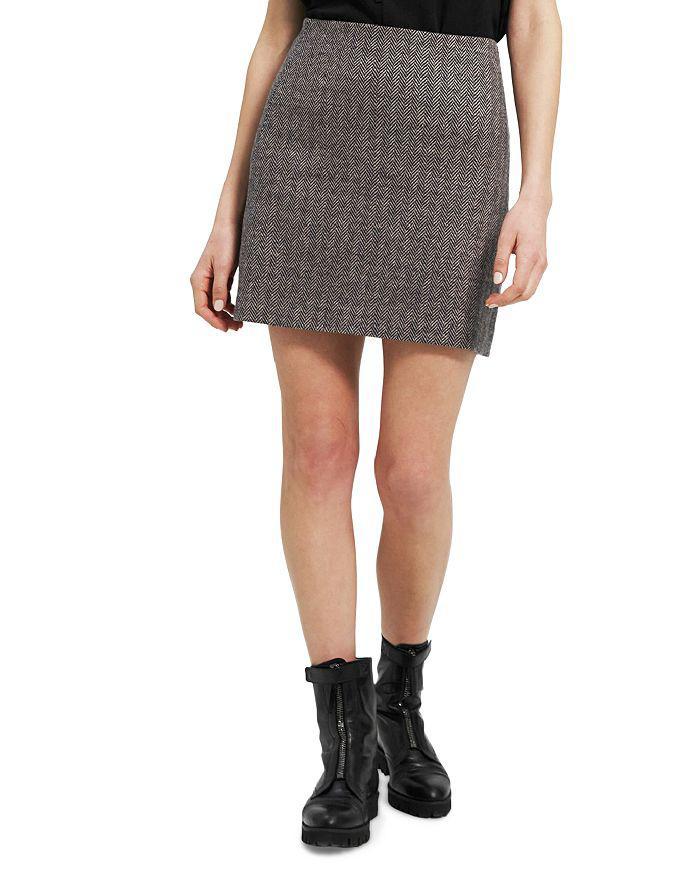 商品Theory|Herringbone Mini Skirt,价格¥1407,第3张图片详细描述