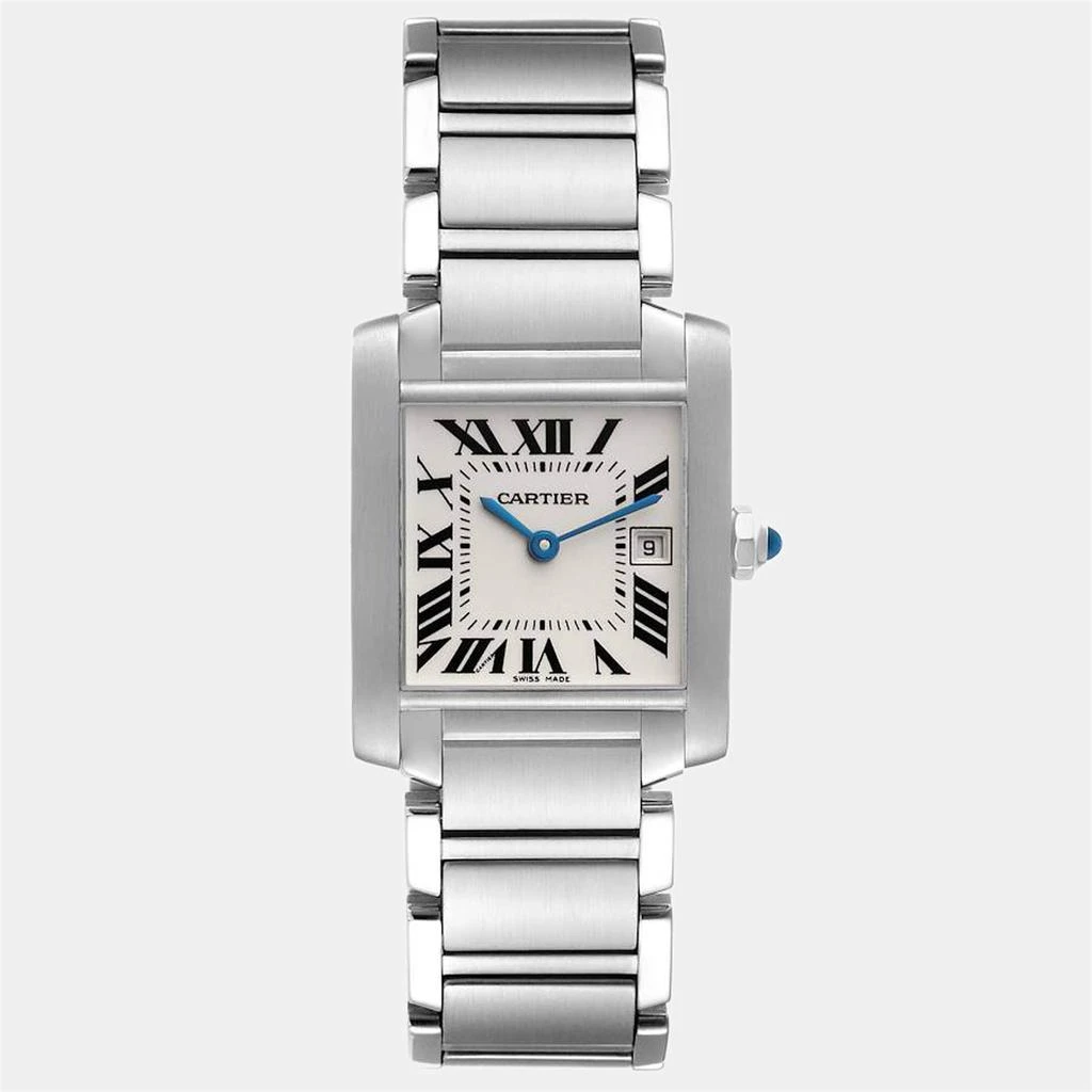 商品[二手商品] Cartier|Cartier Tank Francaise Midsize Silver Dial Steel Ladies Watch W51011Q3 25 x 30 mm,价格¥28408,第1张图片