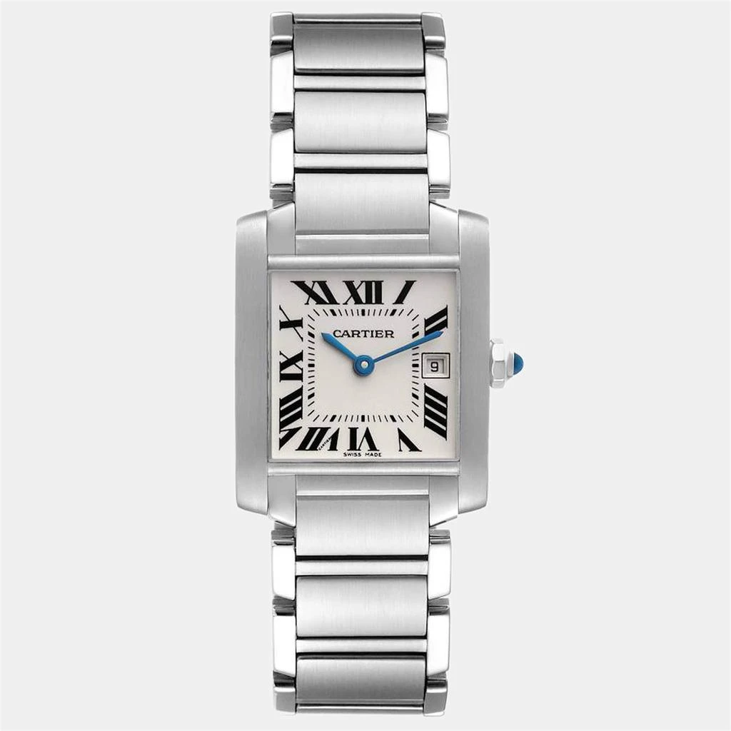 商品[二手商品] Cartier|Cartier Tank Francaise Midsize Silver Dial Steel Ladies Watch W51011Q3 25 x 30 mm,价格¥32715,第1张图片