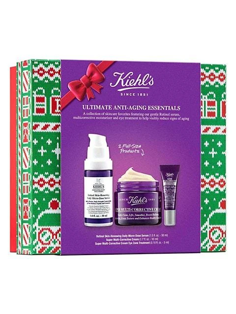 商品Kiehl's|Ultimate Anti-Aging Essentials 3-Piece Skin Care Set,价格¥612,第1张图片