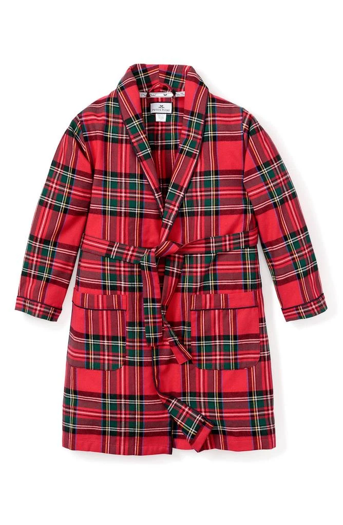 商品Petite Plume|Kids' Imperial Tartan Plaid Flannel Robe,价格¥196,第2张图片详细描述