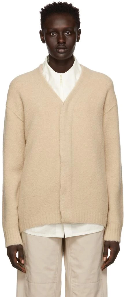 商品Lemaire|Taupe Oversized Cardigan,价格¥3126,第1张图片