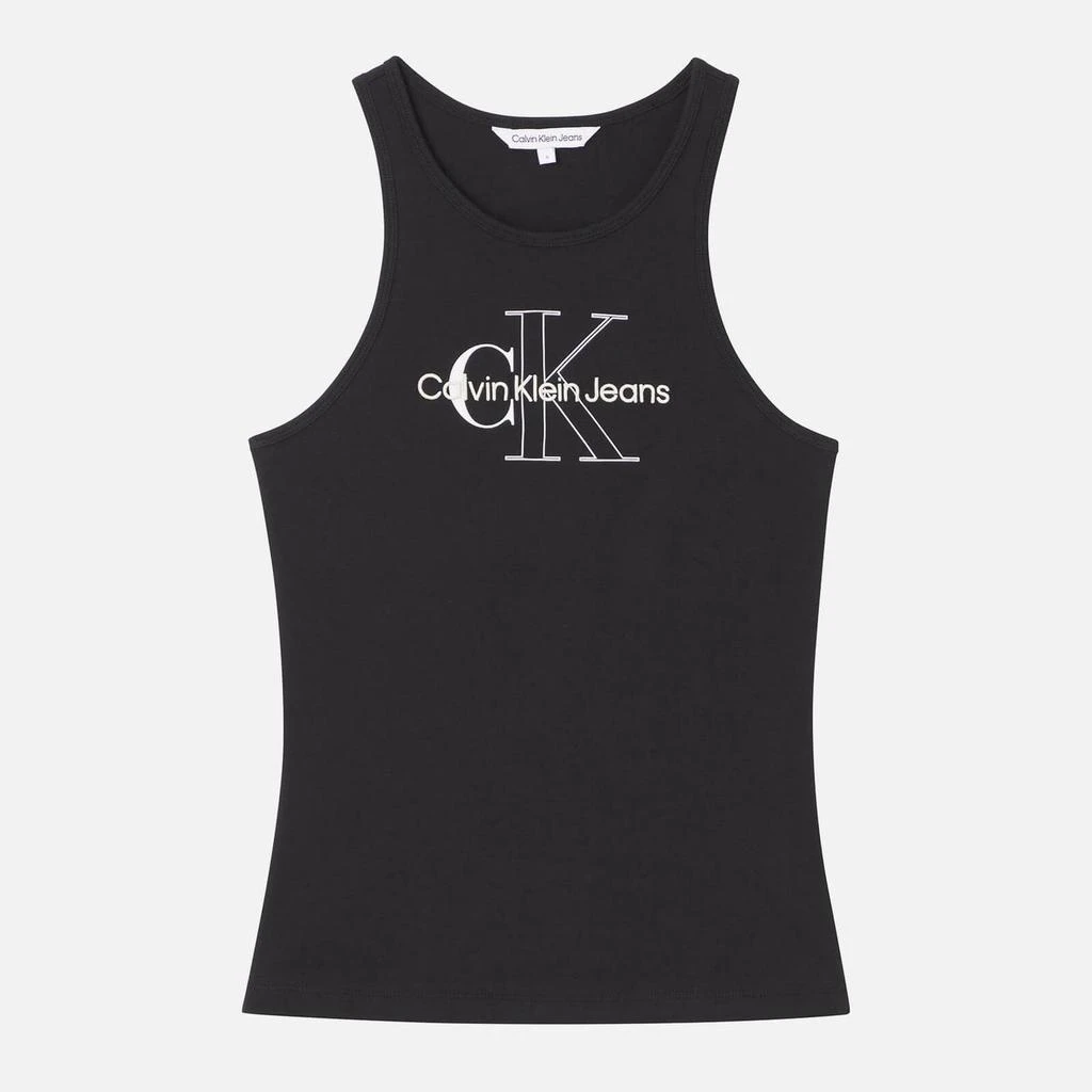 商品Calvin Klein|Calvin Klein Jeans Women's Two Tone Monogram Tank Top - Ck Black,价格¥204,第1张图片