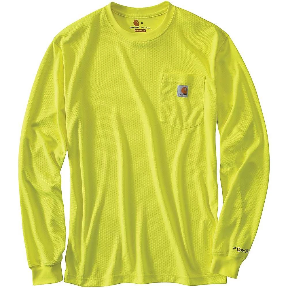 商品Carhartt|Carhartt Men's High-Visibility Force Color Enhanced LS T-Shirt,价格¥248,第1张图片