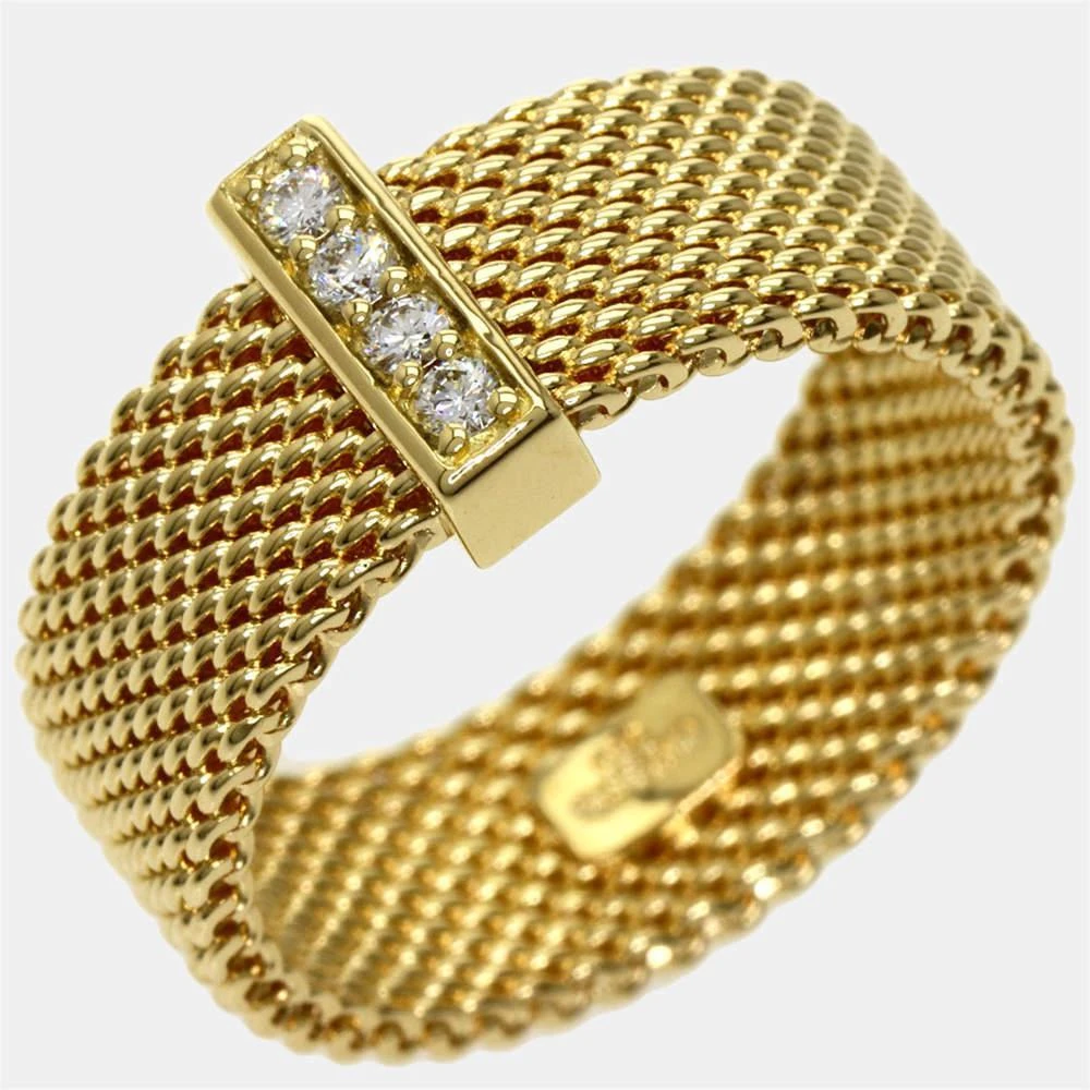 商品[二手商品] Tiffany & Co.|Tiffany & Co. Somerset 18K Yellow Gold Diamond Ring EU 50.5,价格¥10293,第2张图片详细描述