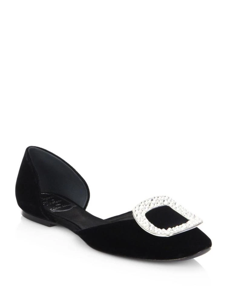 商品Roger Vivier|Swarovski Strass Embellished d'Orsay Flats,价格¥7312,第1张图片