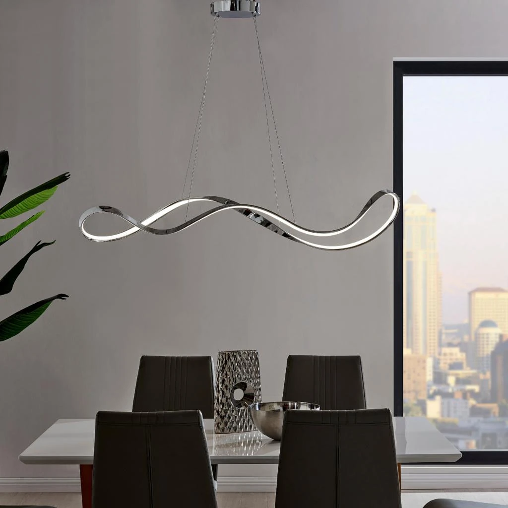 商品Finesse Decor|Xiamen LED Adjustable Chandelier // Chrome,价格¥5966,第2张图片详细描述