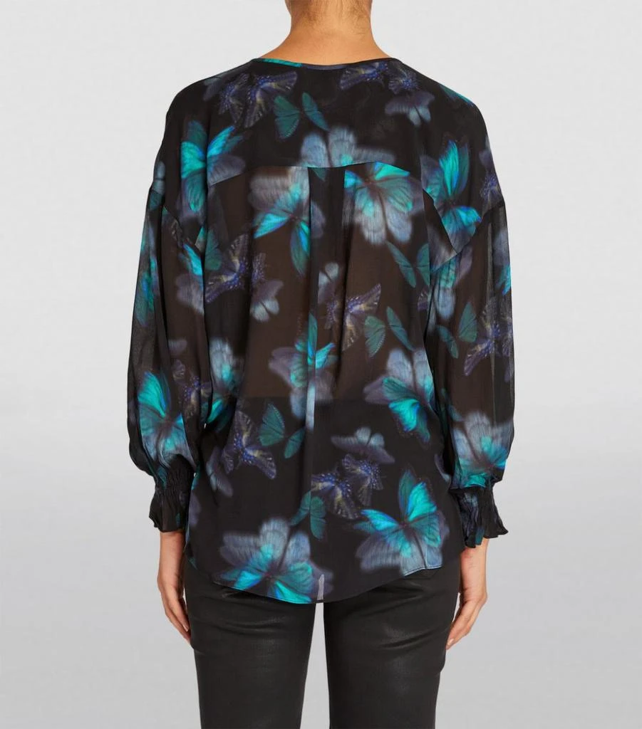 商品ALL SAINTS|Butterfly Patterned Ceres Blouse,价格¥676,第4张图片详细描述