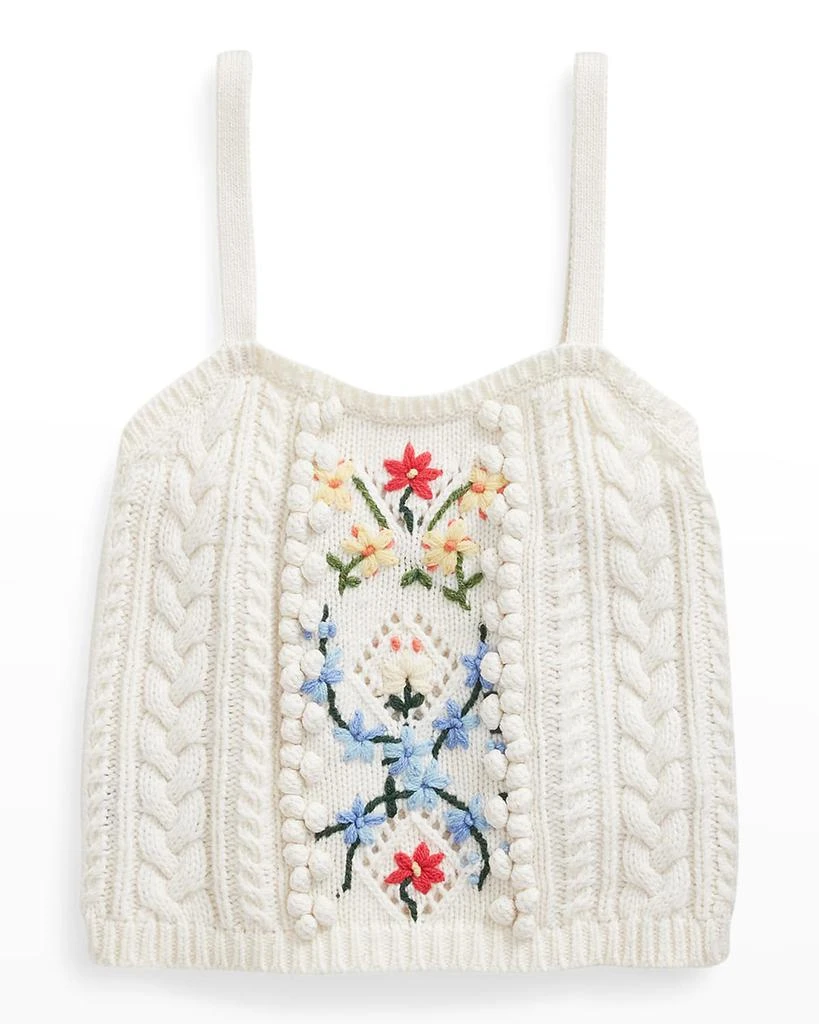 商品Ralph Lauren|Embroidered Wool-Blend Sweater Tank Top,价格¥749,第2张图片详细描述