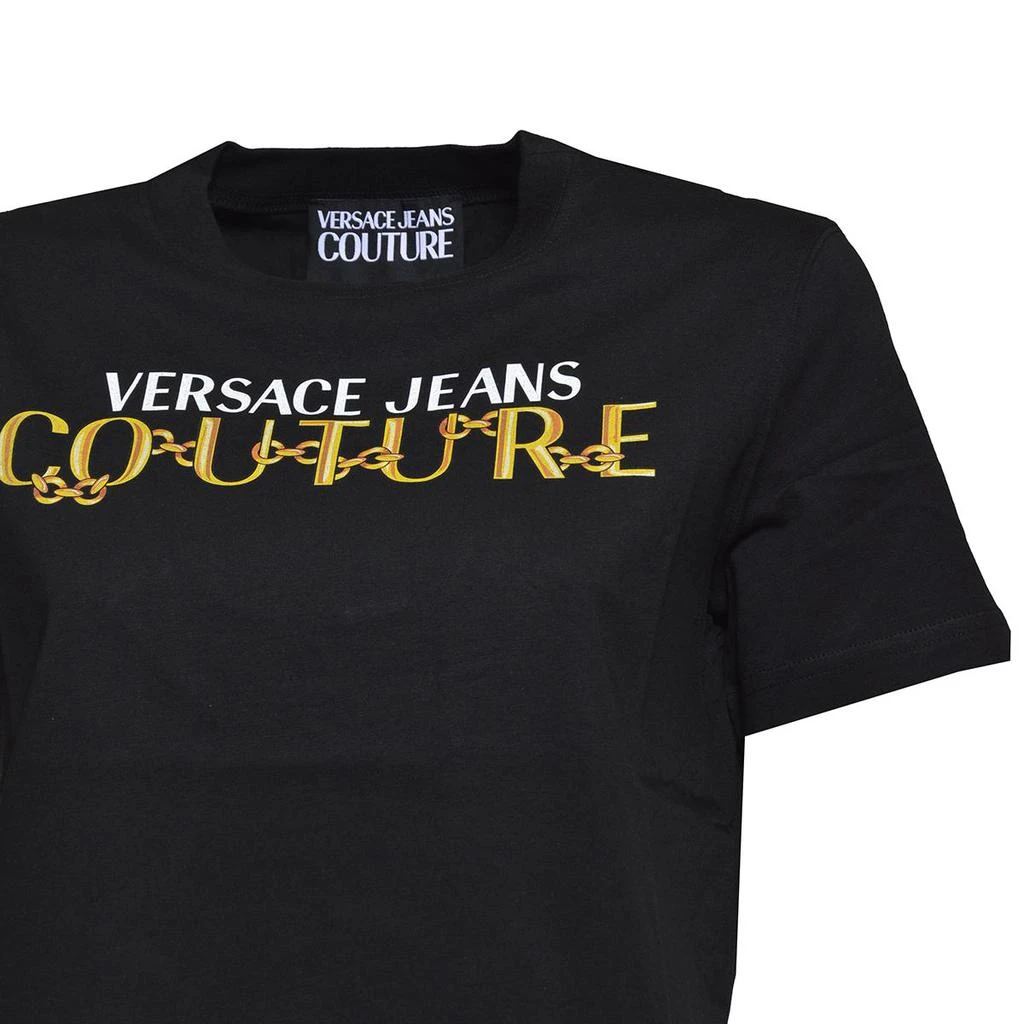 商品Versace|VERSACE JEANS COUTURE T-shirts and Polos Black,价格¥1014,第3张图片详细描述