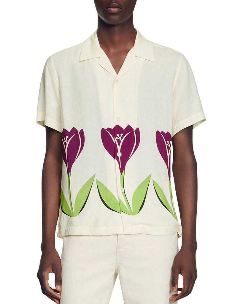 商品Sandro|Tulip Print Shirt,价格¥1444,第1张图片