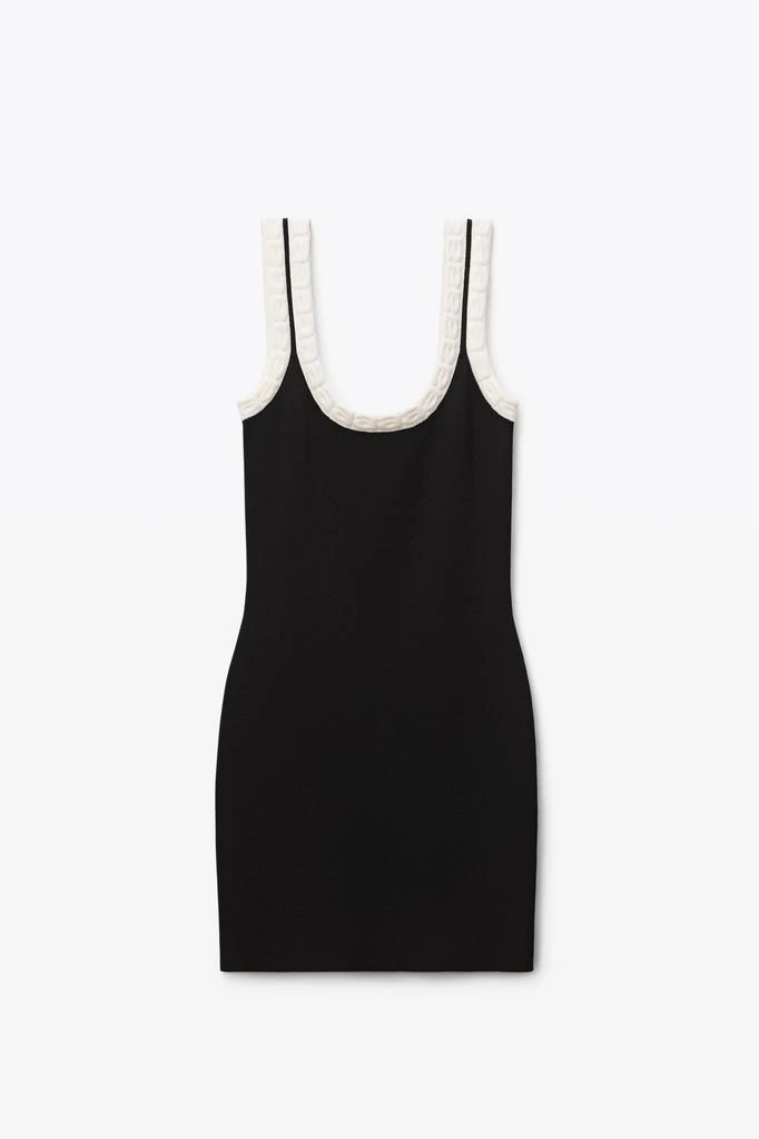 商品Alexander Wang|LOGO TRIM MINI DRESS IN CHENILLE VISCOSE,价格¥2015,第3张图片详细描述