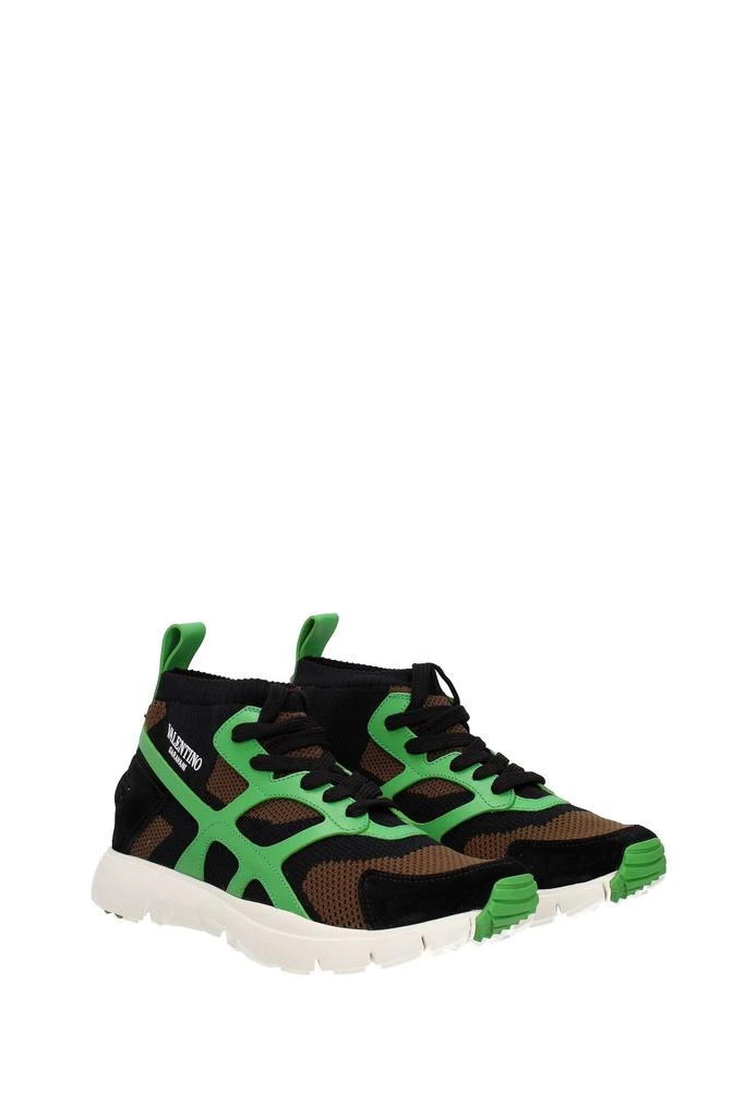 商品Valentino|Sneakers Fabric Black Green,价格¥1875,第2张图片详细描述