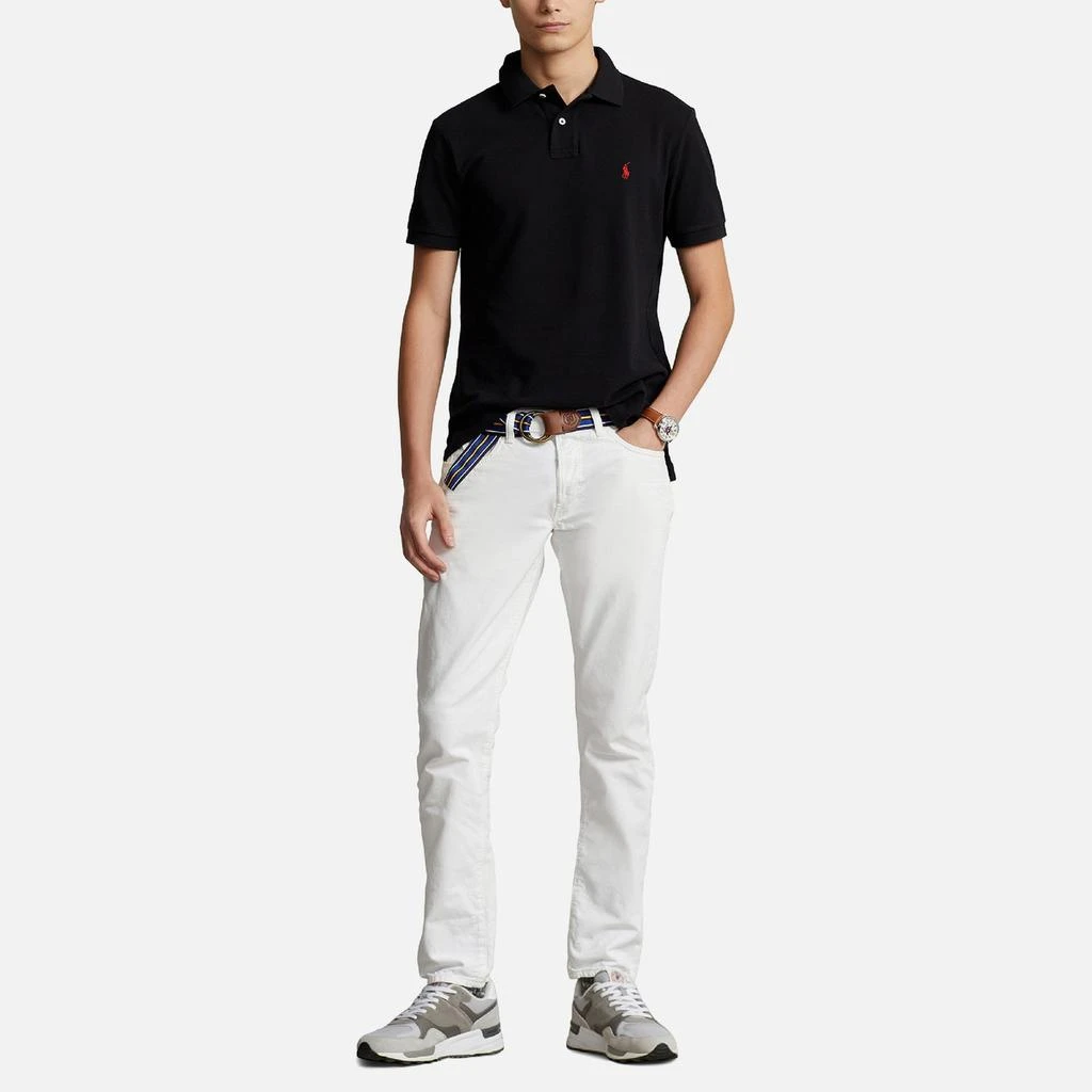 商品Ralph Lauren|Polo Ralph Lauren Men's Custom Slim Fit Mesh Polo Shirt - Polo Black,价格¥1256,第3张图片详细描述