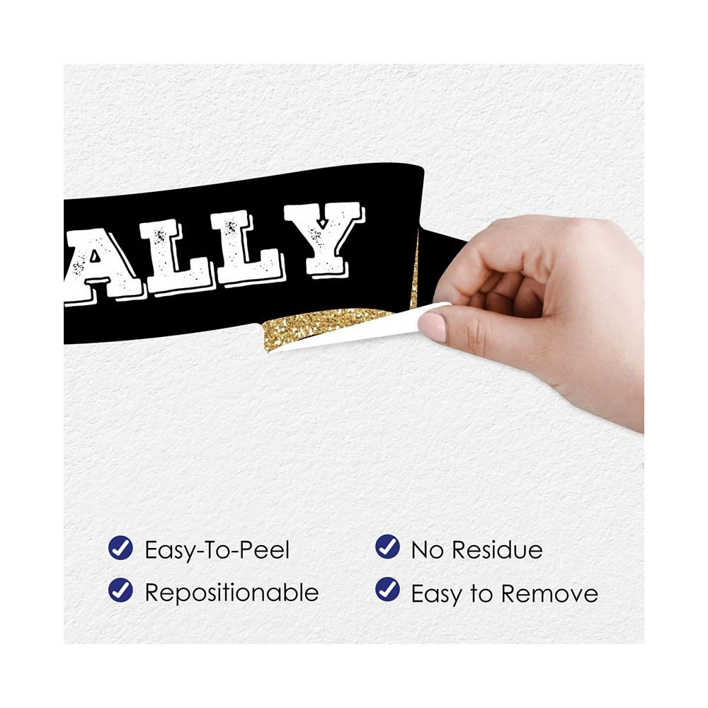 商品Big Dot of Happiness|Happy Retirement Peel & Stick Retirement Party Decoration Wall Decals Backdrop,价格¥261,第2张图片详细描述