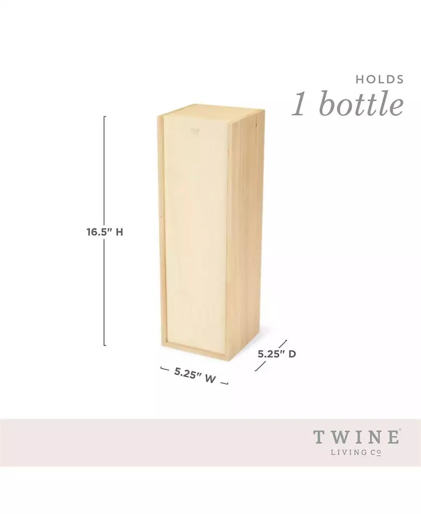 商品Twine|Magnum Wooden Wine Box,价格¥259,第5张图片详细描述