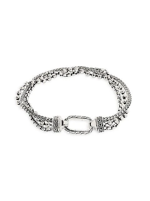 商品John Hardy|Chain Classic Sterling Silver Triple-Row Bracelet,价格¥5962,第1张图片