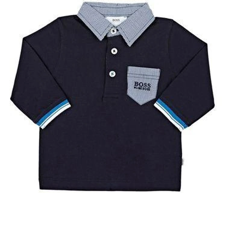 商品Hugo Boss|Contrast-Collar Cotton Polo Shirt,价格¥369,第1张图片