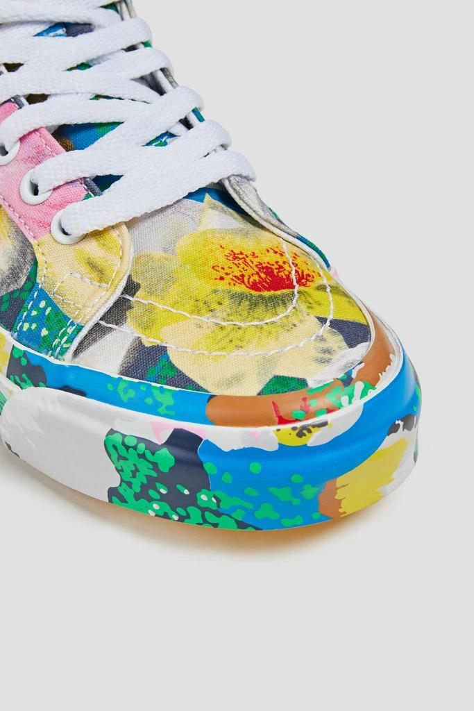 商品Vans|Leather-trimmed printed canvas high-top sneakers,价格¥597,第4张图片详细描述