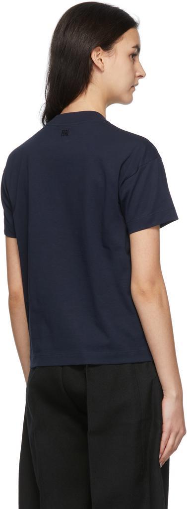 商品AMI|Navy Ami de Cœur T-Shirt,价格¥1020,第5张图片详细描述