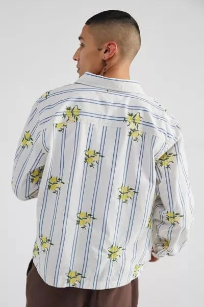 商品BDG|BDG Striped Embroidered Lemon Shirt,价格¥306,第2张图片详细描述