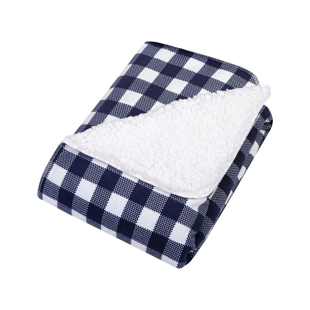 商品Trend Lab|Buffalo Check Flannel and Sherpa Baby Blanket,价格¥90,第1张图片