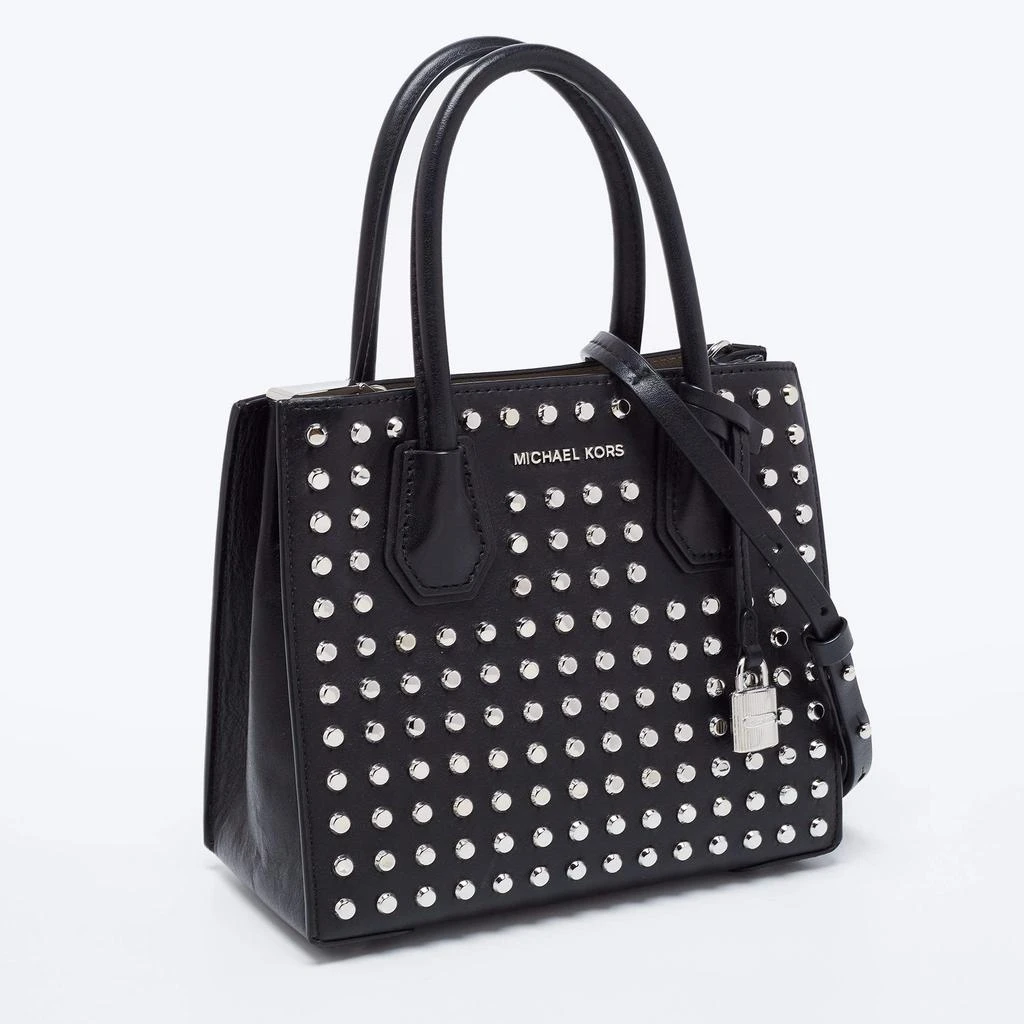 商品[二手商品] Michael Kors|Michael Kors Black Studded Leather Small Mercer Tote,价格¥1273,第3张图片详细描述