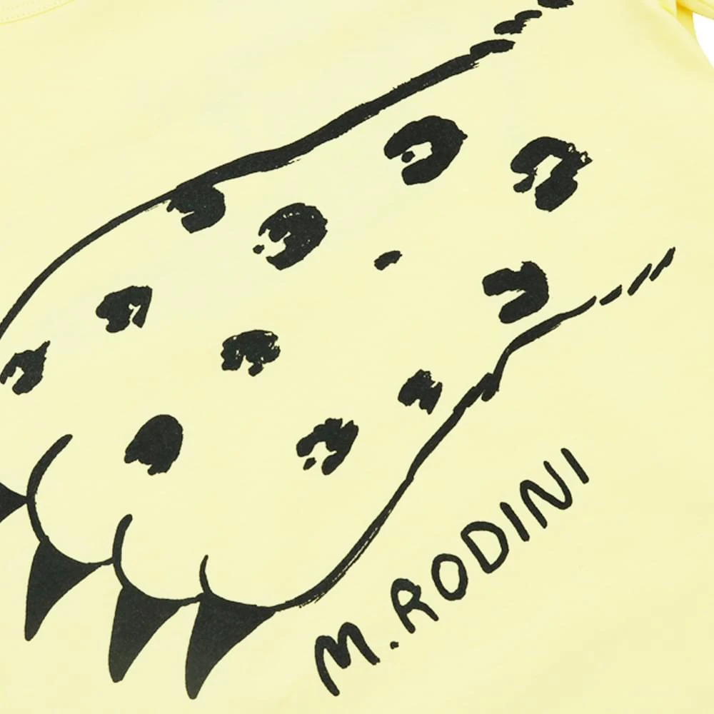 商品Mini Rodini|Yellow Short Sleeve Mount Kilimanjaro T Shirt,价格¥88,第2张图片详细描述