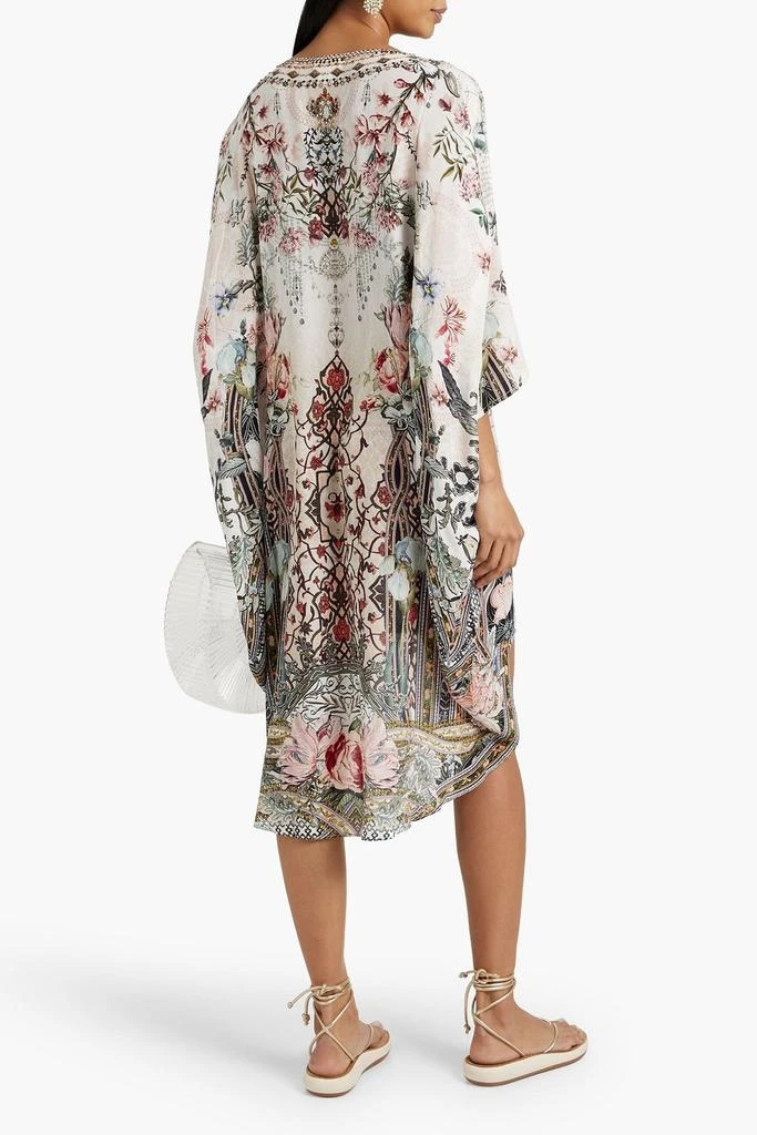 商品Camilla|Cape-effect embellished printed silk de chine dress,价格¥2485,第3张图片详细描述