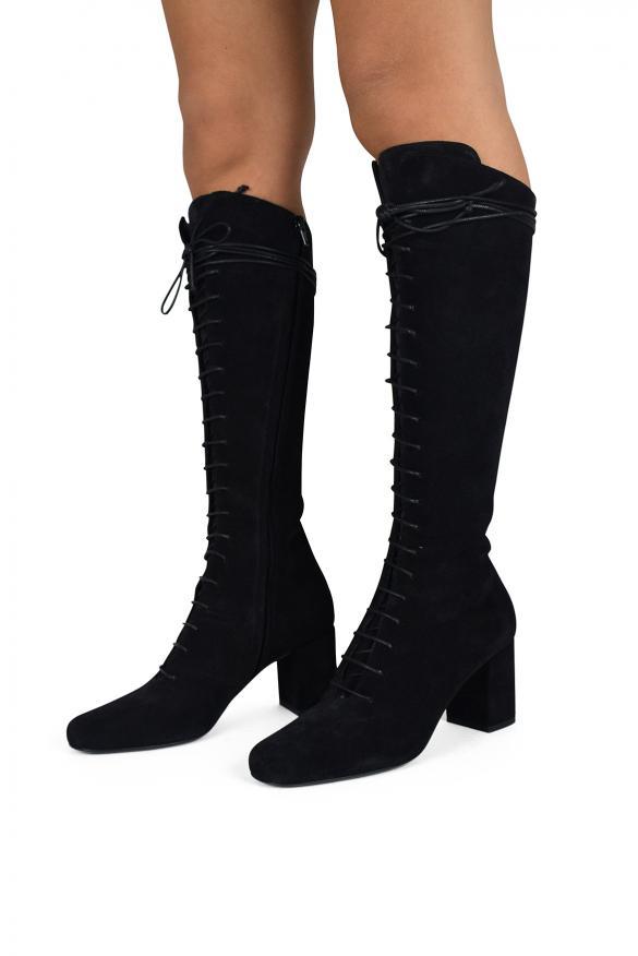 商品Yves Saint Laurent|系带长筒靴-鞋码：38,价格¥3856,第4张图片详细描述