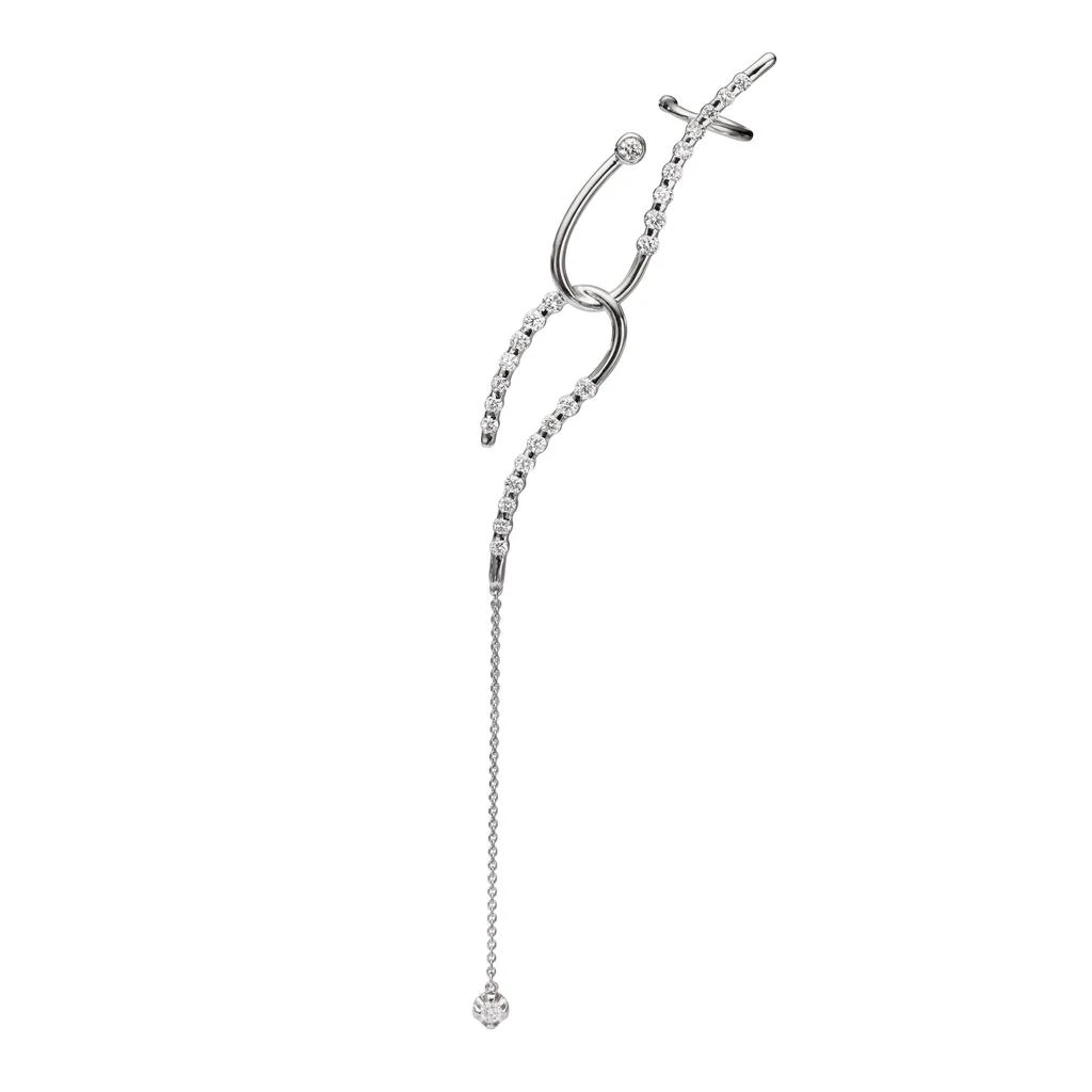 商品AME|Âme Q 18K White Gold, Lab-Grown Diamond 1.70ct. tw. Double Ear Cuff (Left),价格¥32012,第1张图片