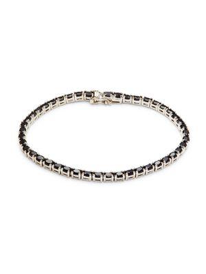 ​Sterling Silver & Onyx Tennis Bracelet商品第1张图片规格展示