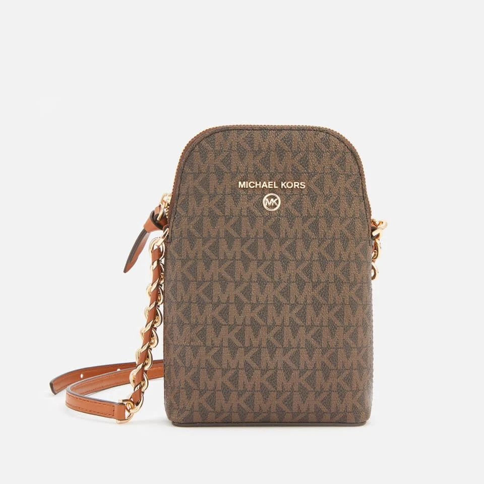 商品Michael Kors|MICHAEL Michael Kors Women's Jet Set Charm Phone Cross Body Bag - Brown,价格¥1355,第1张图片