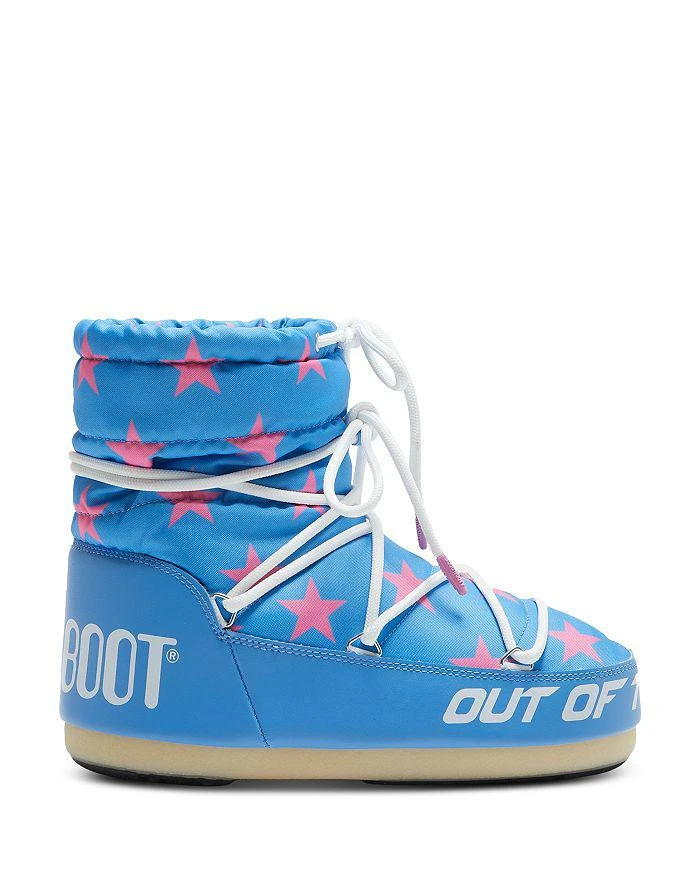 商品Moon Boot|Women's Light Low Stars Pull On Lace Up Booties,价格¥1772,第1张图片详细描述