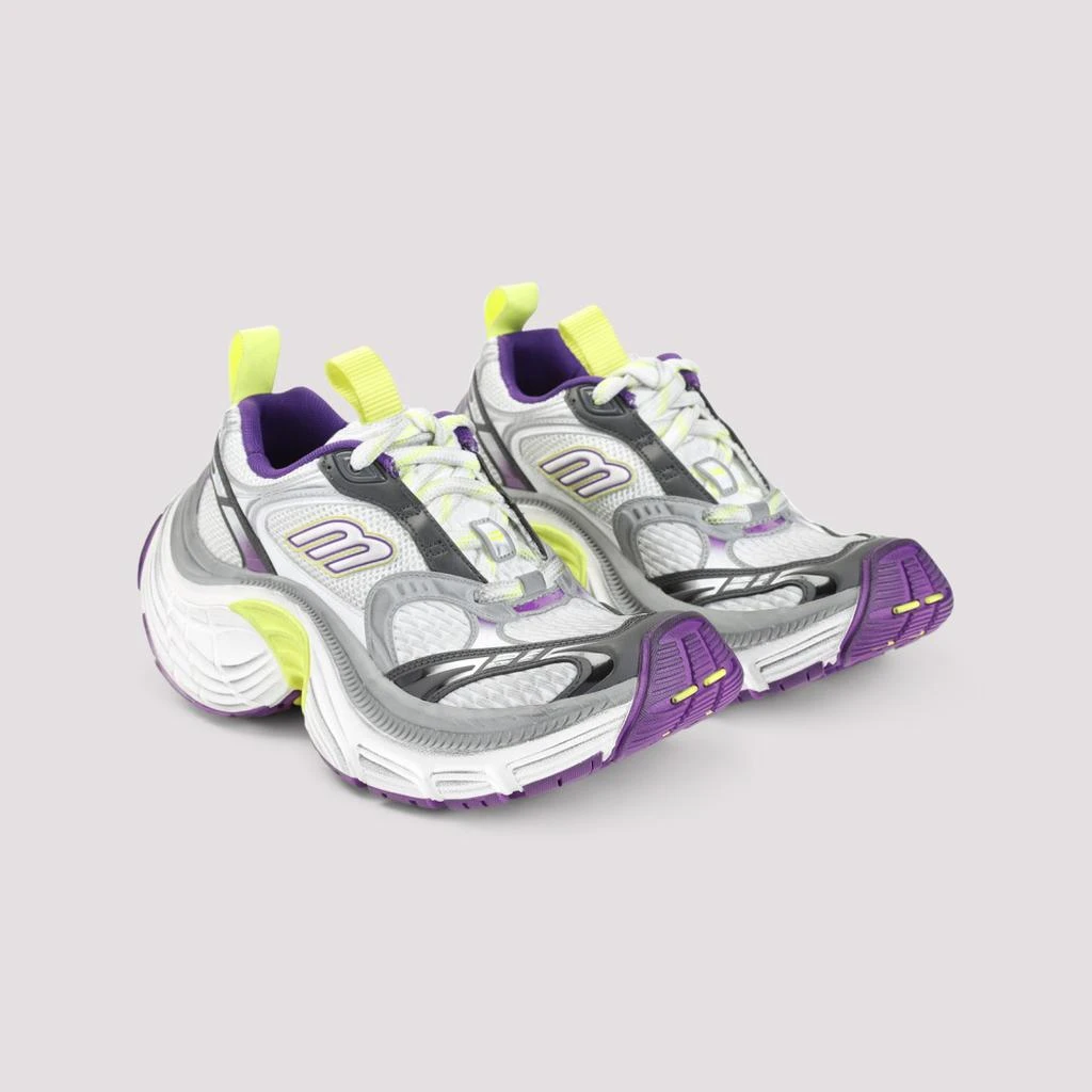 商品Balenciaga|6Xl White Grey And Purple Polyurethane Sneakers,价格¥8132,第4张图片详细描述