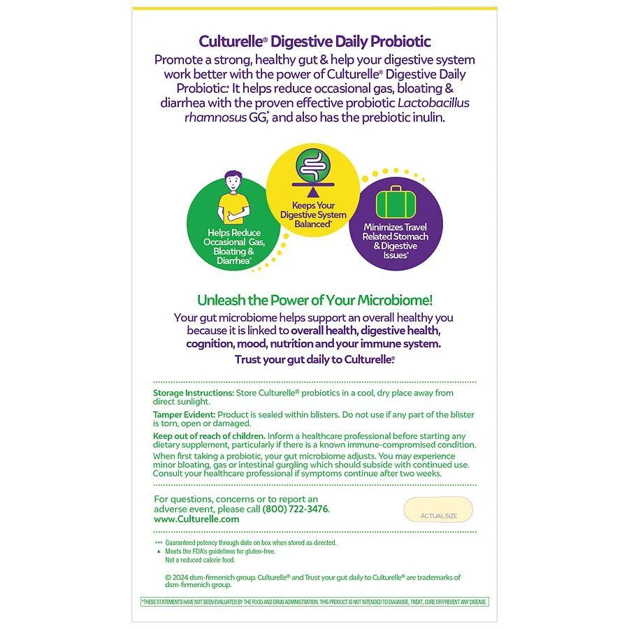 商品Culturelle|Daily Probiotic Capsules for Men and Women,价格¥200,第2张图片详细描述