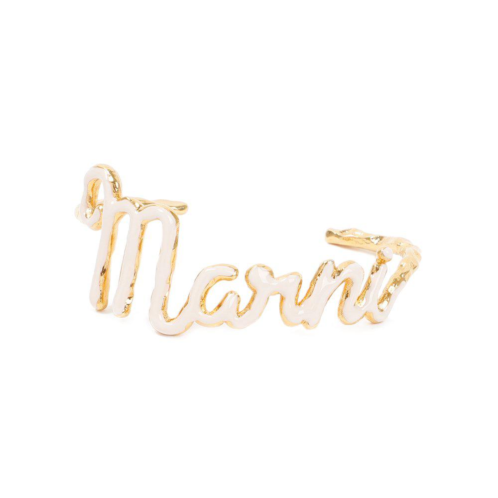 Marni Logo Lettering Cuff Bracelet商品第1张图片规格展示