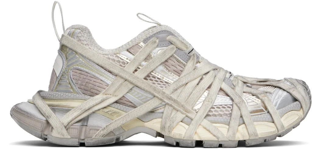 商品Balenciaga|Gray 3XL Extreme Lace Sneakers,价格¥10487,第1张图片