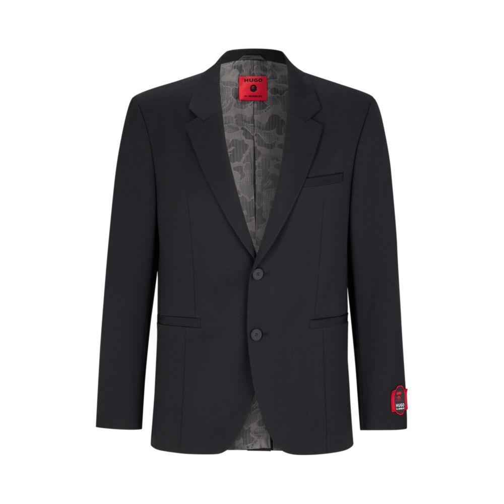 商品Hugo Boss|Relaxed-fit jacket in a stretch-wool blend,价格¥2555,第1张图片
