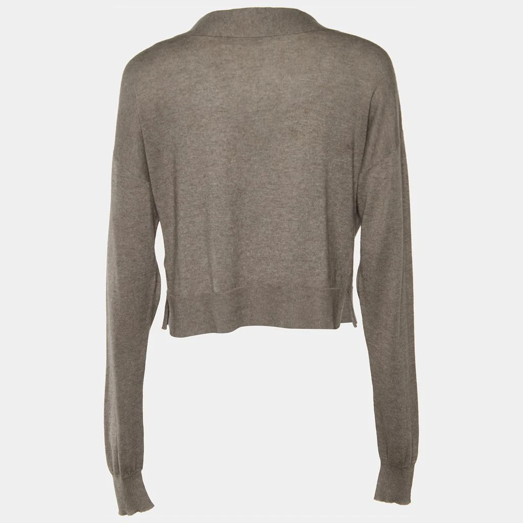 商品[二手商品] Stella McCartney|Stella McCartney Grey Knit Button Front Cropped Cardigan XS,价格¥1679,第2张图片详细描述