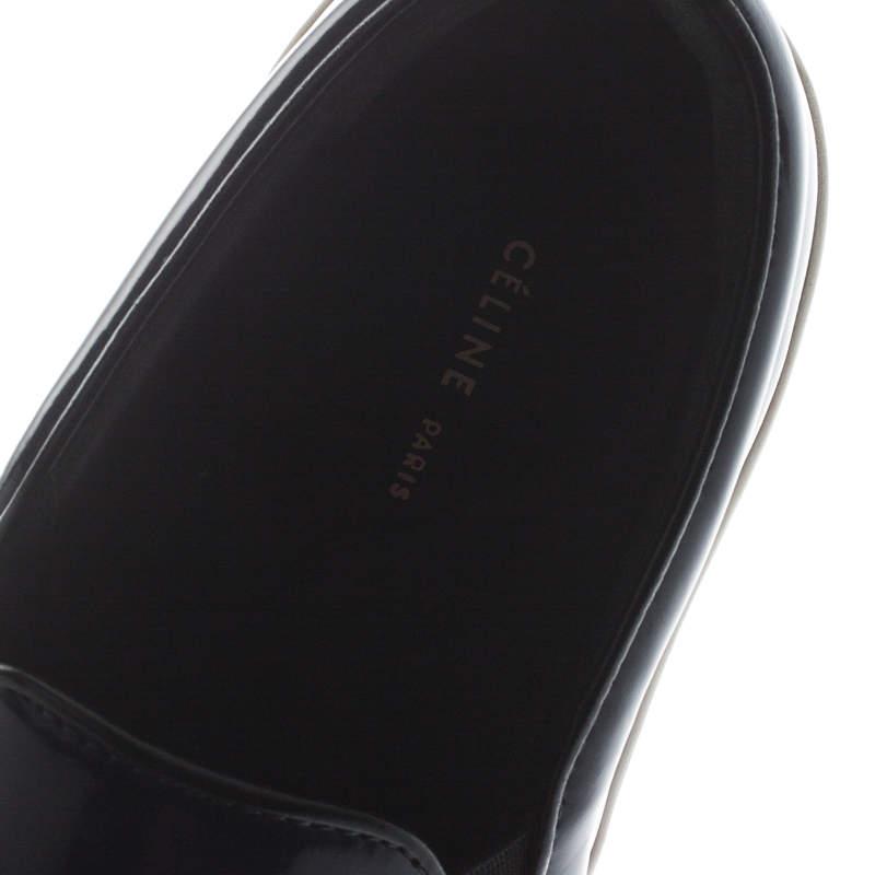 Celine Blue Leather Tassel Slip On Sneakers Size 38商品第7张图片规格展示