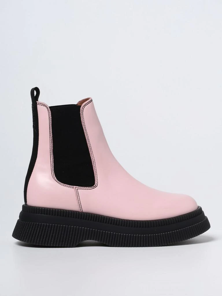 商品Ganni|Ganni rubber ankle boots with contrasting sole,价格¥1503,第1张图片