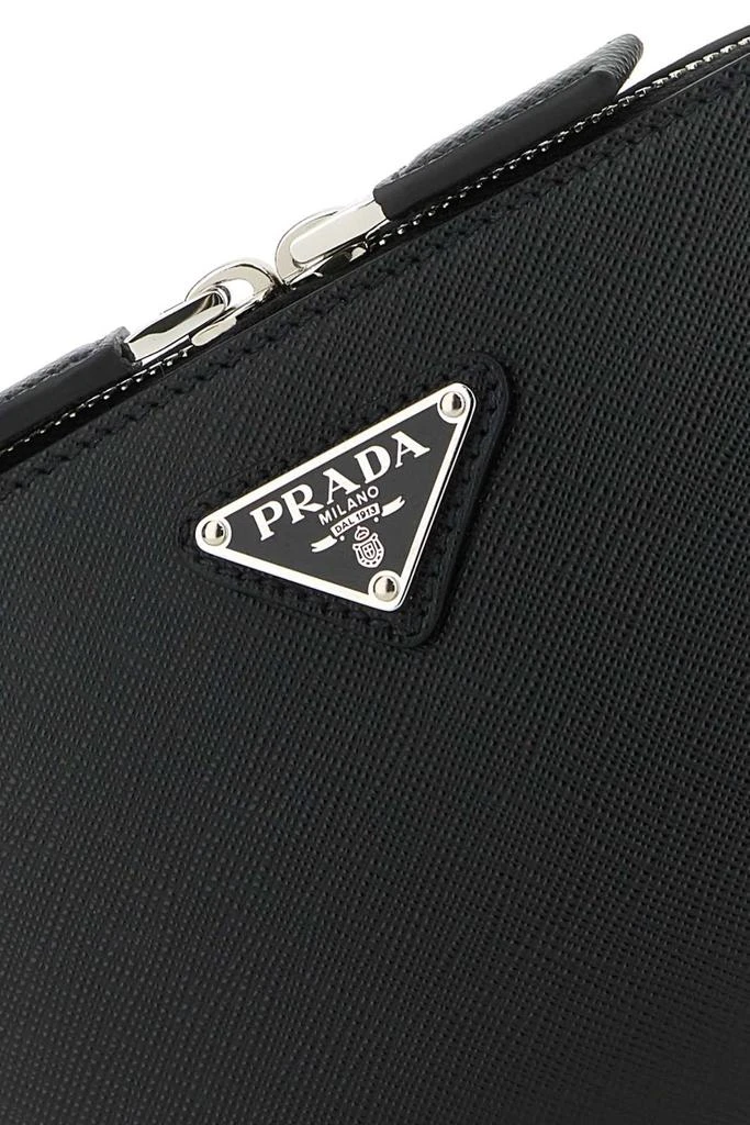 商品Prada|Prada Logo Plaque Zipped Small Shoulder Bag,价格¥13648,第4张图片详细描述