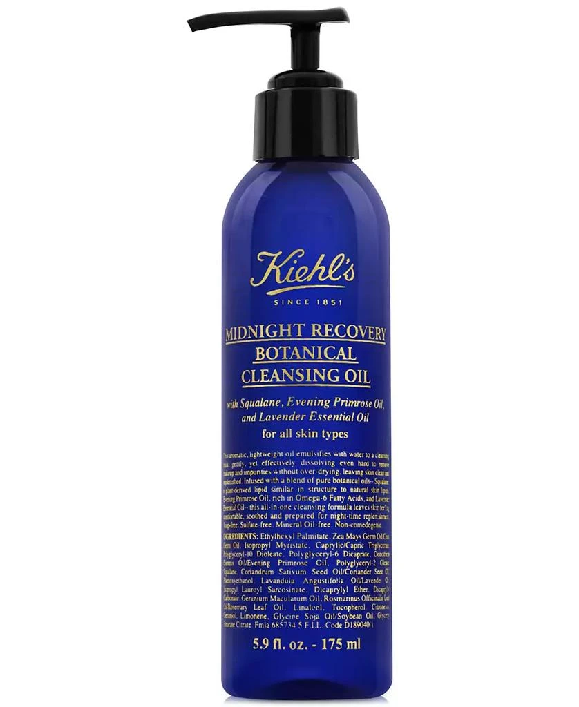 商品Kiehl's|Midnight Recovery Botanical Cleansing Oil, 5.9-oz.,价格¥282,第1张图片