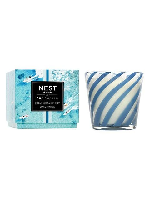 商品NEST New York|Gray Malin Ocean Mist & Sea Salt 3-Wick Candle,价格¥481,第3张图片详细描述