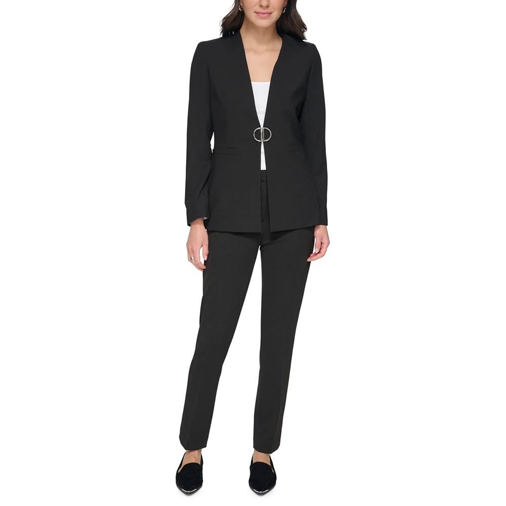 商品DKNY|Petite Collarless Hardware Blazer, Created for Macy's,价格¥312,第5张图片详细描述