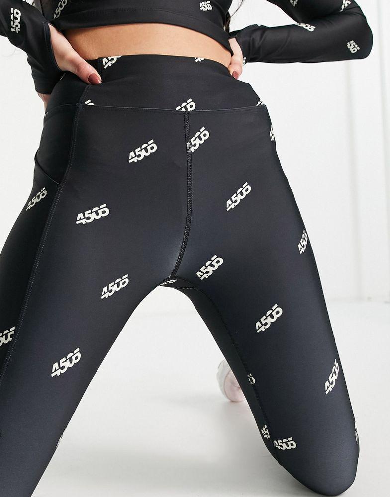 ASOS 4505 Petite legging in mono branded graphic商品第3张图片规格展示