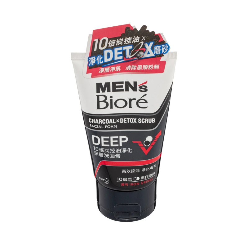 商品[国内直发] Biore|BIORE 男士10倍炭控油净化深层洗面膏 100克 100g,价格¥186,第3张图片详细描述