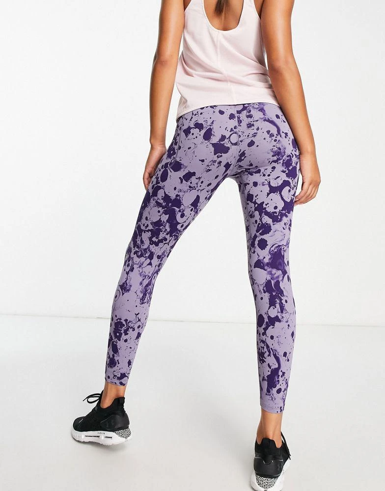 商品Under Armour|Under Armour Training Meridian ankle length leggings in purple print,价格¥257,第2张图片详细描述