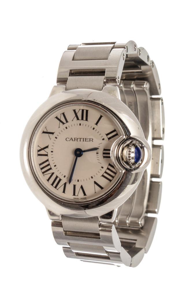 商品[二手商品] Cartier|Cartier Ballon Bleu Silver Dial Stainless Steel Ladies Watch,价格¥36148,第1张图片